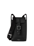Mulberry Chiltern Natural Vegetable Tanned Leather Phone Pouch, Black