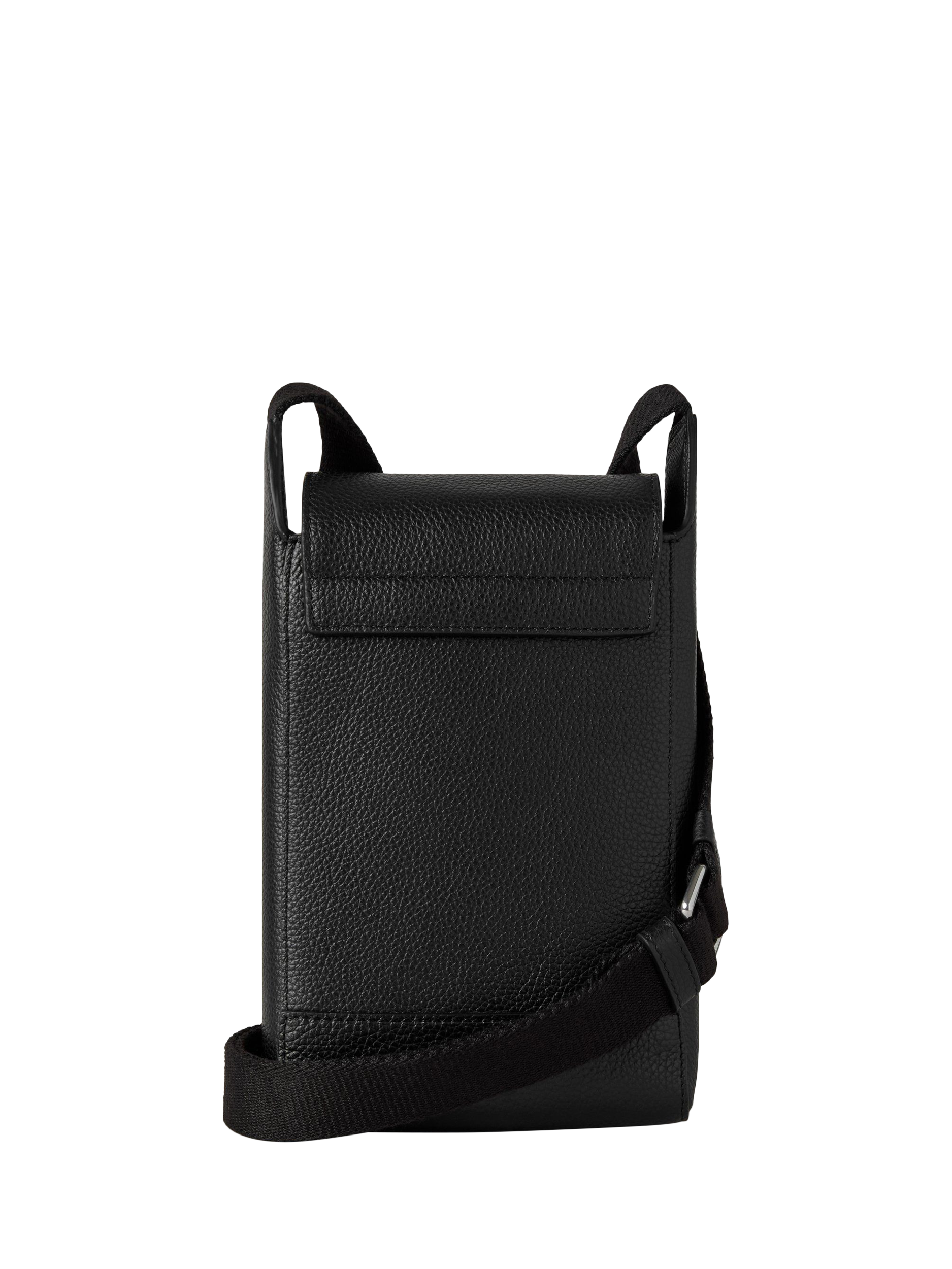 Product image 2 of 11, which shows Mulberry Chiltern Natural Vegetable Tanned Leather Phone Pouch, Black
