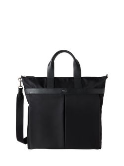 Mulberry Heritage Nylon Zipped Tote Bag, Black, Black