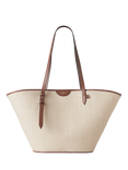 Mulberry Raffia Basket Tote Bag, Oak