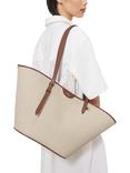 Mulberry Raffia Basket Tote Bag, Oak