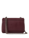 Mulberry Lily Classic Grain Leather Shoulder Bag, Black Cherry