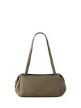 Mulberry Meadow Small Leather Hobo Bag, Linen Green
