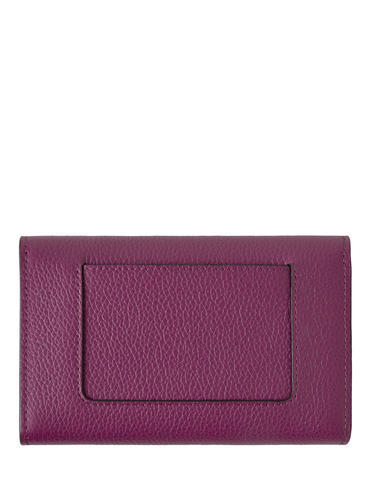 Product image 2 of 3, which shows Mulberry Darley Medium Classic Grain Leather Wallet, Orchid Bloom