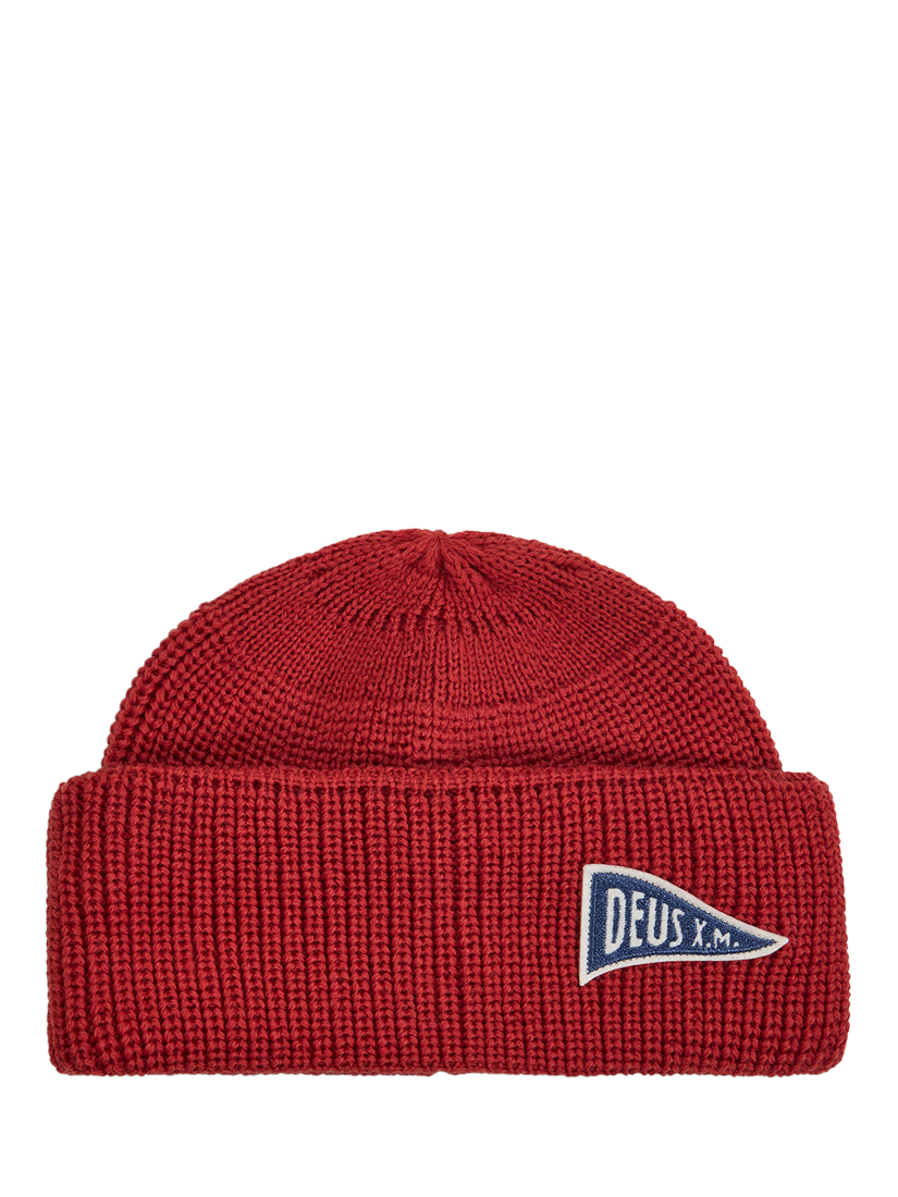 Deus ex Machina Wool Campus Beanie, Lava Falls Red