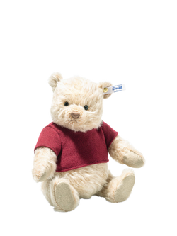 Steiff Disney Christopher Robin Winnie the Pooh Soft Toy, 22cm, Multi
