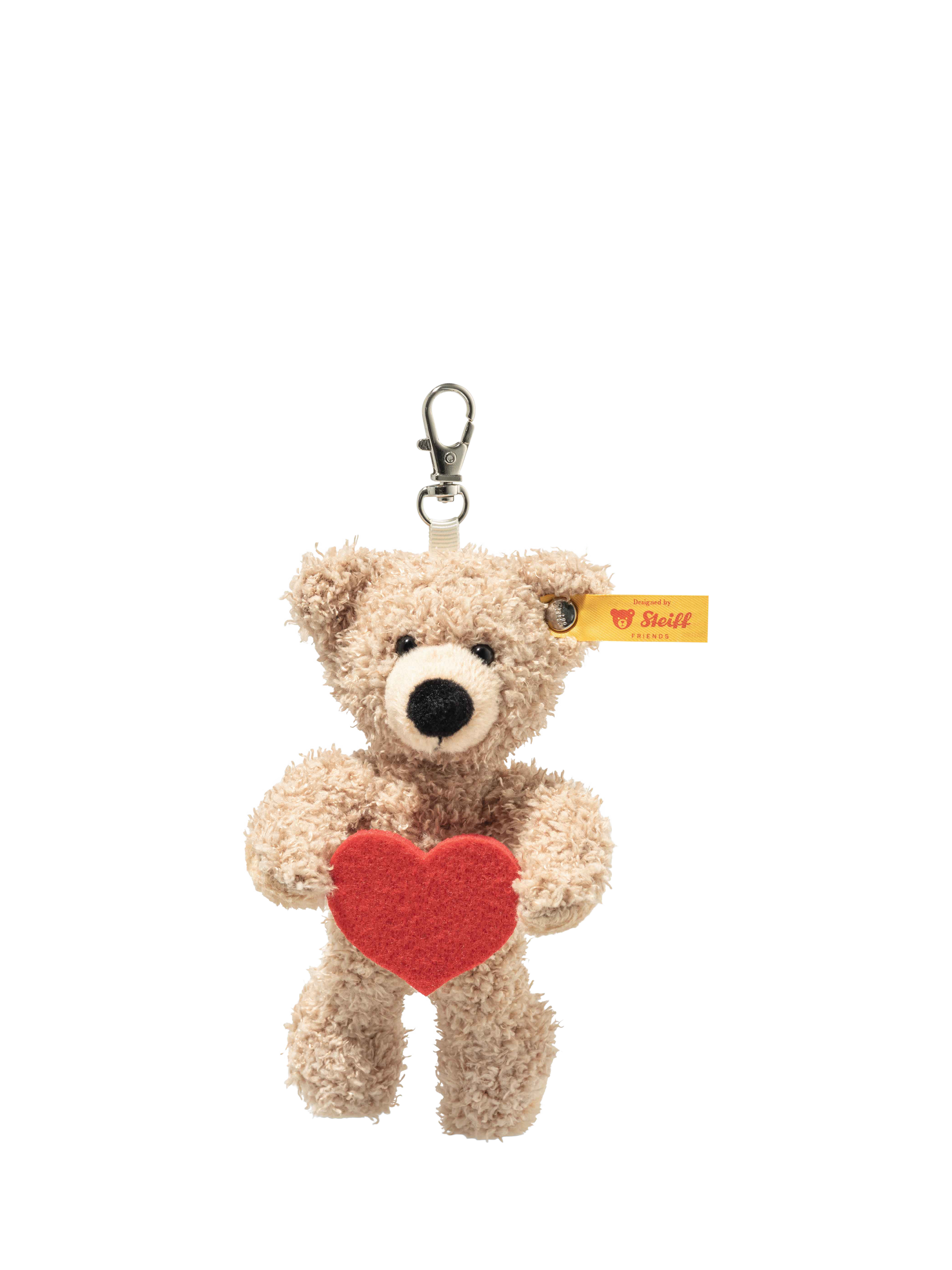 Product image 1 of 3, which shows Steiff Fynn Teddy Bear Heart Pendant, 12cm