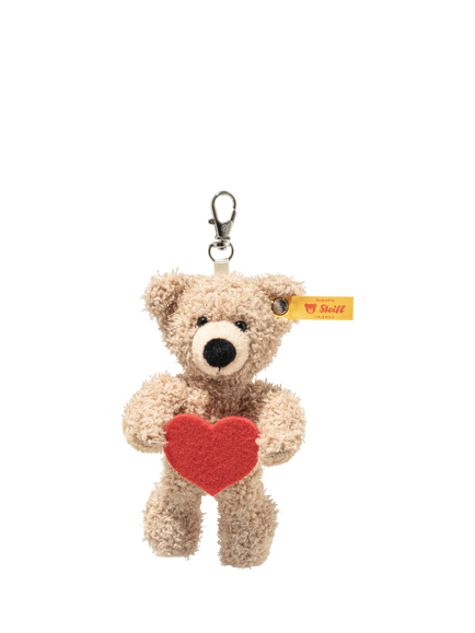 Steiff Fynn Teddy Bear Heart Pendant, 12cm, Multi