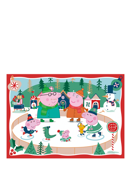 Peppa Pig Ravensburger Festive Giant Floor Puzzle, 24 Piece - view 2, Multi