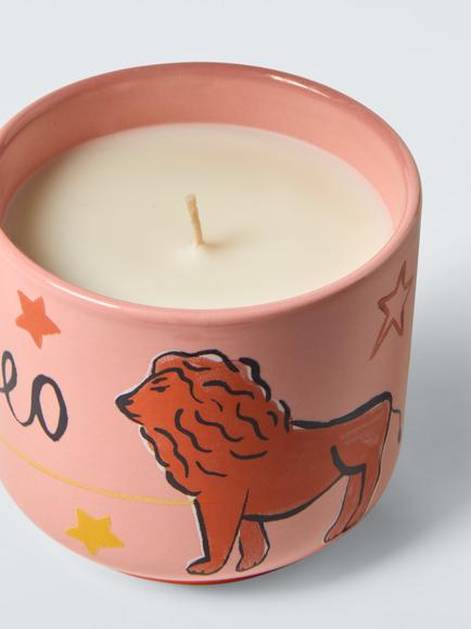 John Lewis Zodiac Scented Candle, 250g - view 2, Leo