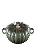 Le Creuset Cast Iron Pumpkin Round Casserole, 24cm, Thyme