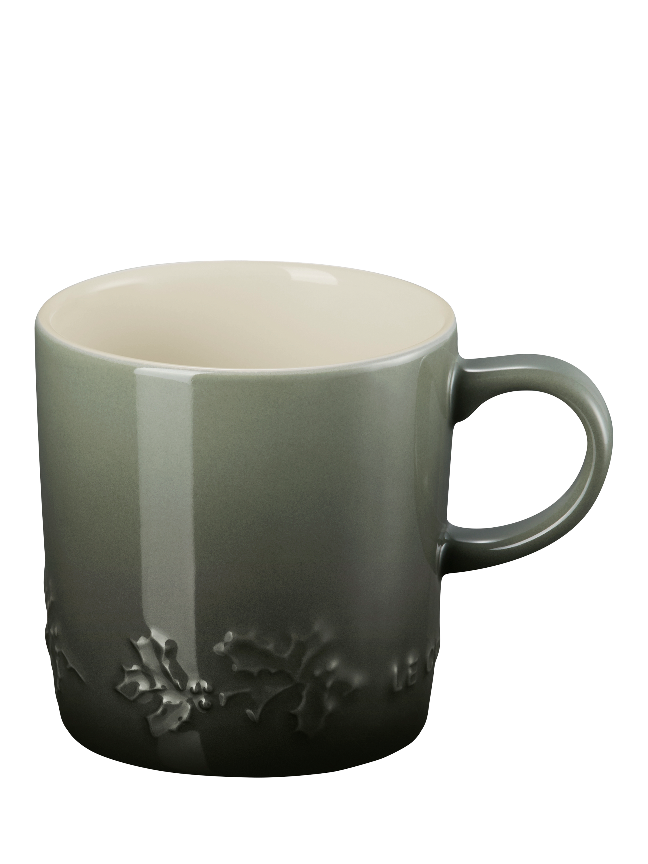Le Creuset Stoneware Holly Mug, 350ml, Thyme