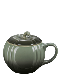 Le Creuset Stoneware Pumpkin Mug & Lid, 400ml, Thyme, Thyme