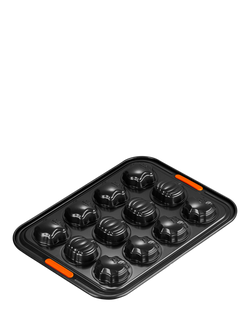 Le Creuset Halloween Carbon Steel Toughened Non-Stick Bake Tray, 12 Cup - view 2, Black