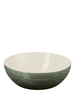 Le Creuset Stoneware Holly Serve Bowl, 25cm, Thyme, Thyme