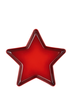 Le Creuset Stoneware Star Platter, 36cm, Cerise, Cerise