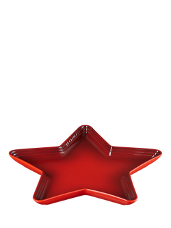 Le Creuset Stoneware Star Platter, 36cm, Cerise - view 2, Cerise