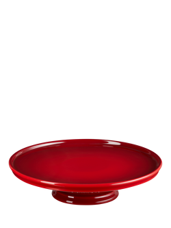 Le Creuset Stoneware Cake Stand, 30cm, Cerise, Cerise