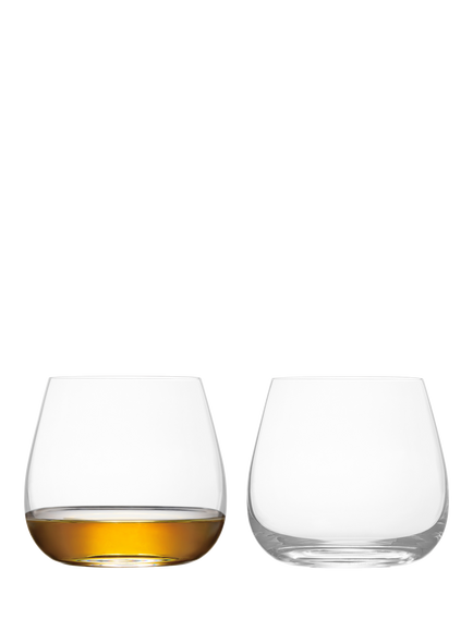 Anton Studio Designs Juno Glass Tumblers, Set of 2, 450ml, Clear, 