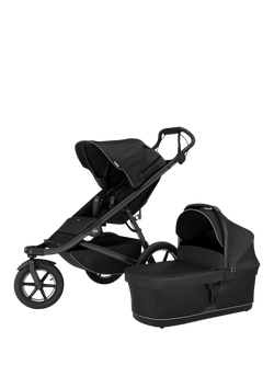 Thule Urban Glide 3 Stroller, Bassinet, Maple Car Seat and Alfi Base Travel System Bundle, Black - view 2, Black