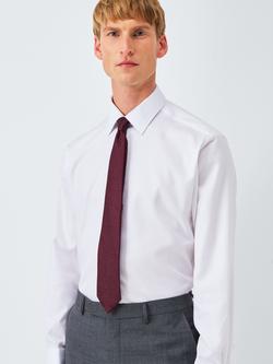 John Lewis Silk Paisley Tie - view 2, Burgundy