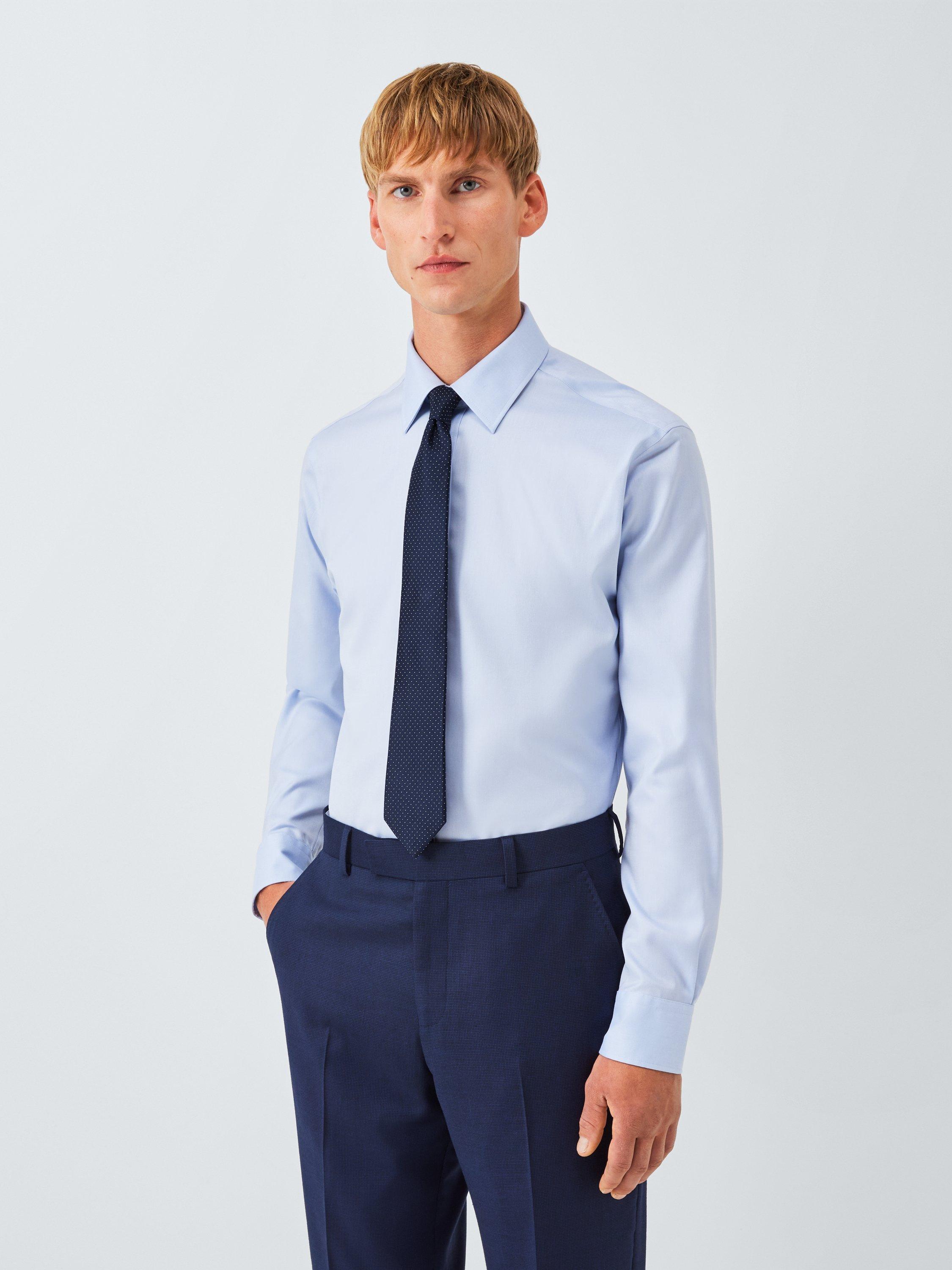 Product image 2 of 3, which shows John Lewis Silk Fan Floral Tie, Navy