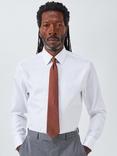John Lewis Silk Small Diamond Tie, Dusty Orange