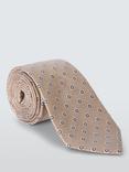 John Lewis Silk Small Circle Tie, Champagne