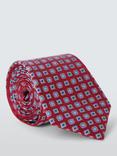 John Lewis Silk Small Foulard Tie, Red