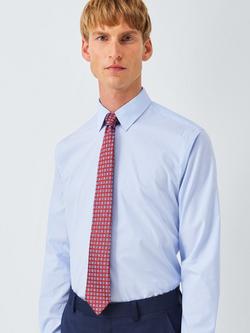 John Lewis Silk Small Foulard Tie, Red - view 2, Red