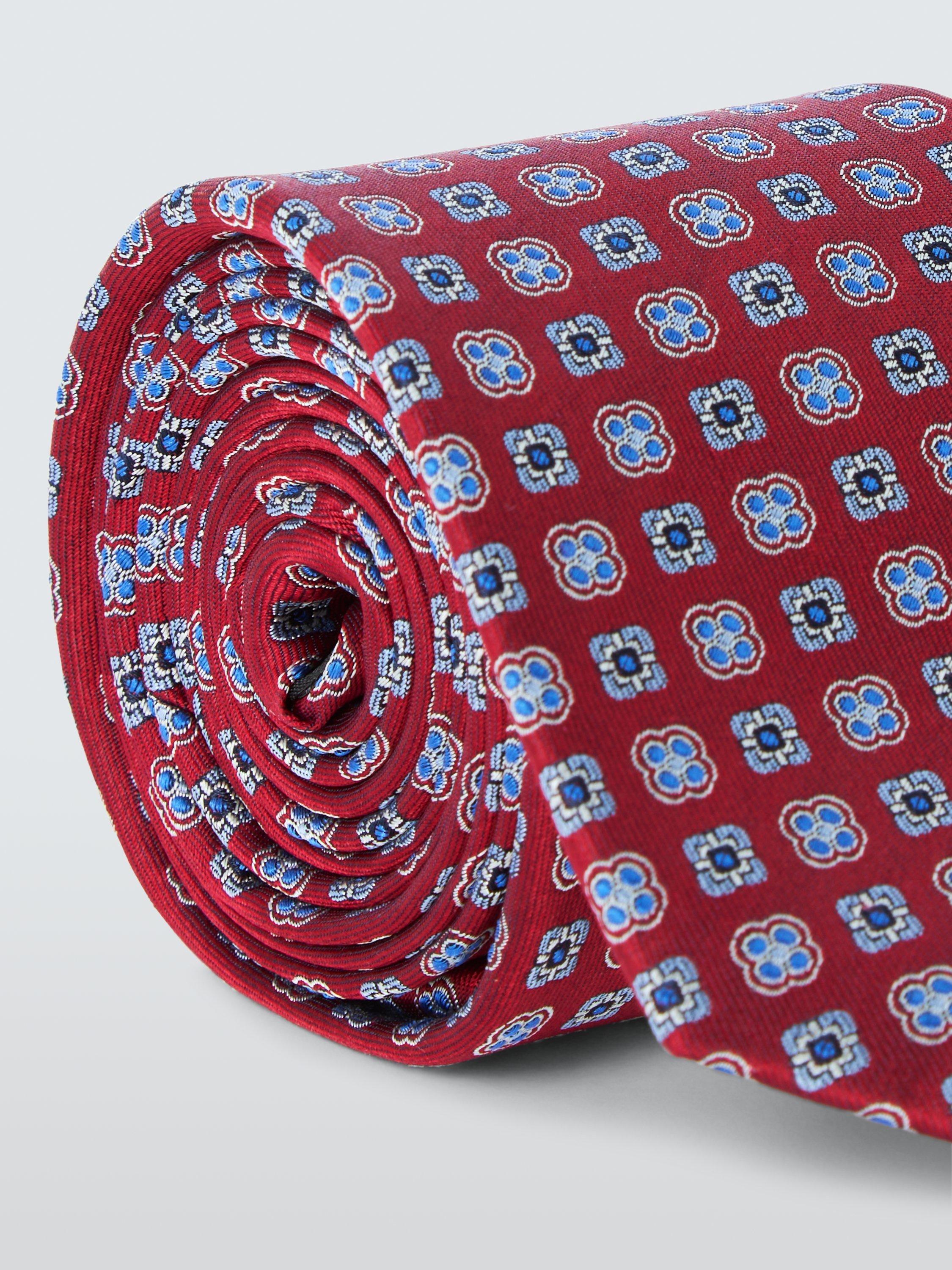 Product image 3 of 3, which shows John Lewis Silk Small Foulard Tie, Red