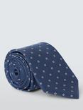 John Lewis Silk Small Square Tie, Airforce