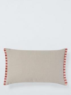 John Lewis x Sanderson Abre Stripe Cushion, Green/Multi - view 2, Green/Multi