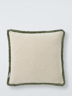 John Lewis x Sanderson Stapleton Park Cushion, Multi - view 2, Red/Multi