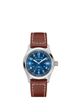 Hamilton H70455540 Unisex Field Automatic Leather Watch, Blue