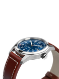Hamilton H70455540 Unisex Field Automatic Leather Watch, Blue