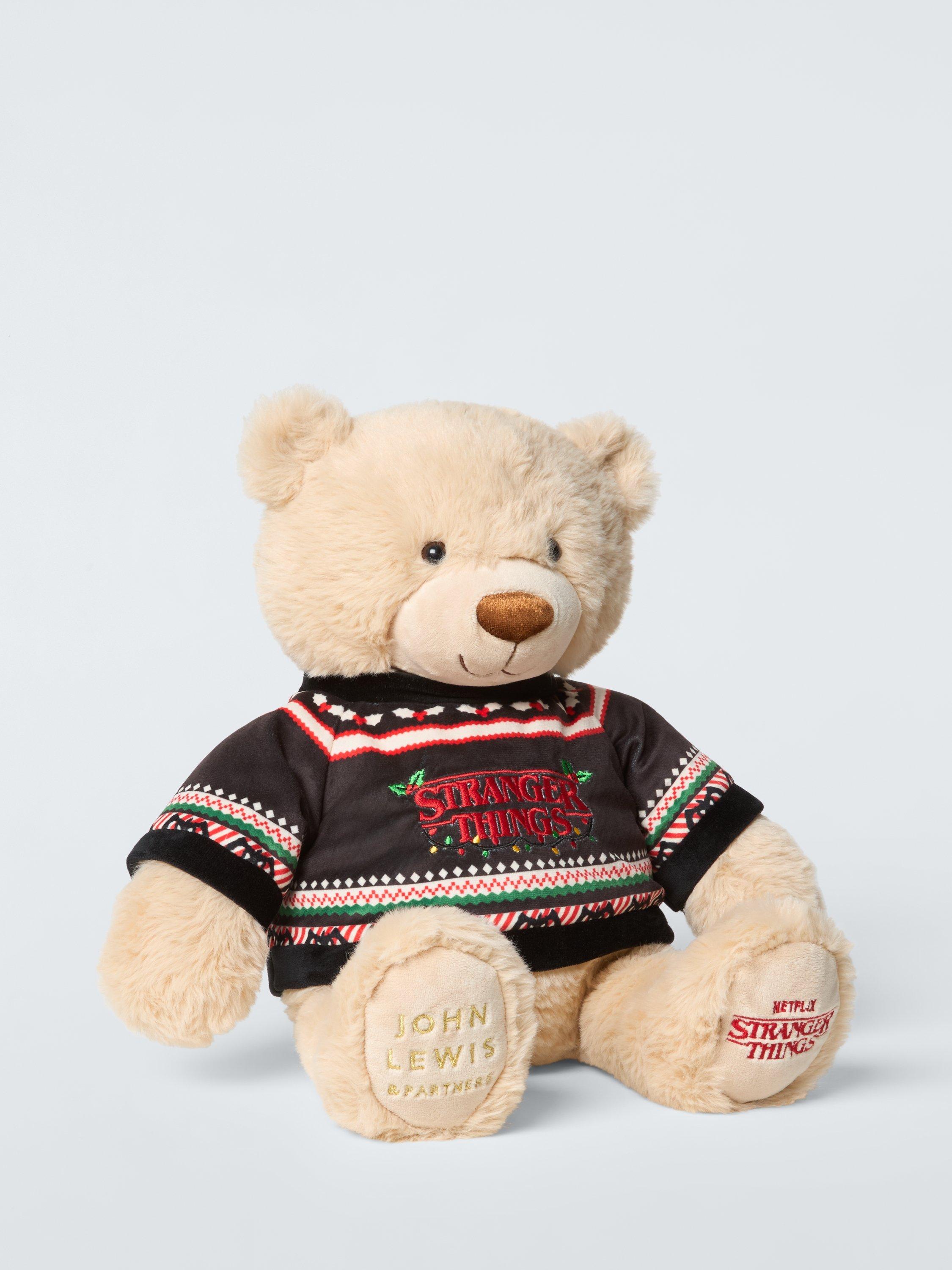 John Lewis x Netflix Stranger Things Lewis Bear Soft Toy
