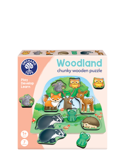 Orchard Toys Woodland Chunky Wooden Puzzle, Multi