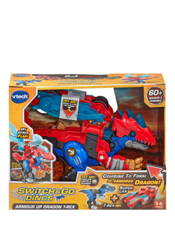 VTech Switch & Go Dinos Armour Up Dragon T-Rex - view 2, Multi