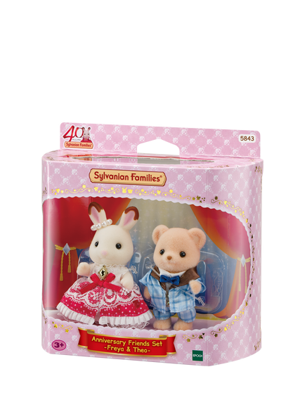 Sylvanian Families 40th Anniversary Freya & Theo Friends Set, Multi