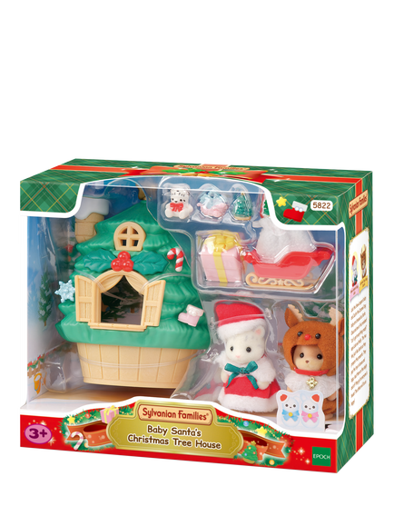Sylvanian Families Baby Santa Christmas Tree House, Multi