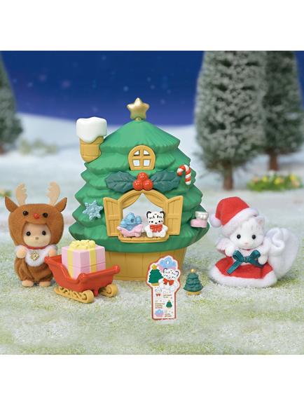 Sylvanian Families Baby Santa Christmas Tree House - view 2, Multi
