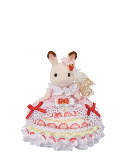 Sylvanian Families 40th Anniversary Freya's Birthday Celebration Strawberry Cake Dress - view 2, Multi