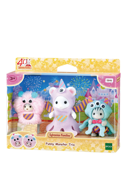 Sylvanian Families 40th Anniversary Funny Monster Trio, Multi