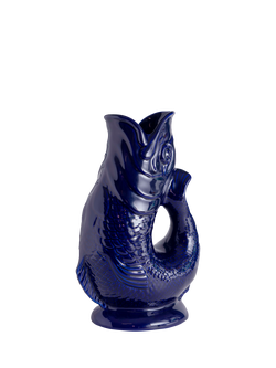 Wade Pottery Fish Earthenware Jug, 600ml, Cobalt Blue, Cobalt Blue