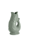 Wade Pottery Fish Earthenware Jug, 600ml, Sage Green