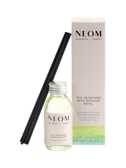 NEOM Wellbeing London Feel Refreshed Reed Diffuser Refill, 100ml, 