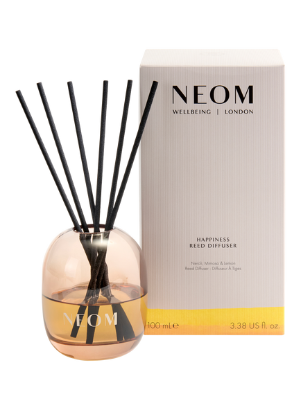 NEOM Wellbeing London Happiness Reed Diffuser, 100ml, 