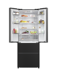 Haier HFR5719ENPB Freestanding 60/40 French Fridge Freezer, Slate Black
