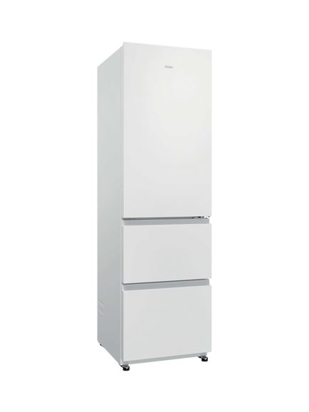 Haier HTR3518ENMWK 3D Combi Series 3 Freestanding 60/40 Fridge Freezer, White, White